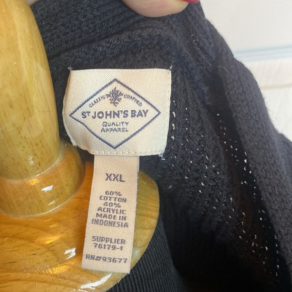 St John’s Bay Women’s Everyday Cardigan Black sz XXL NWT - Picture 6 of 6